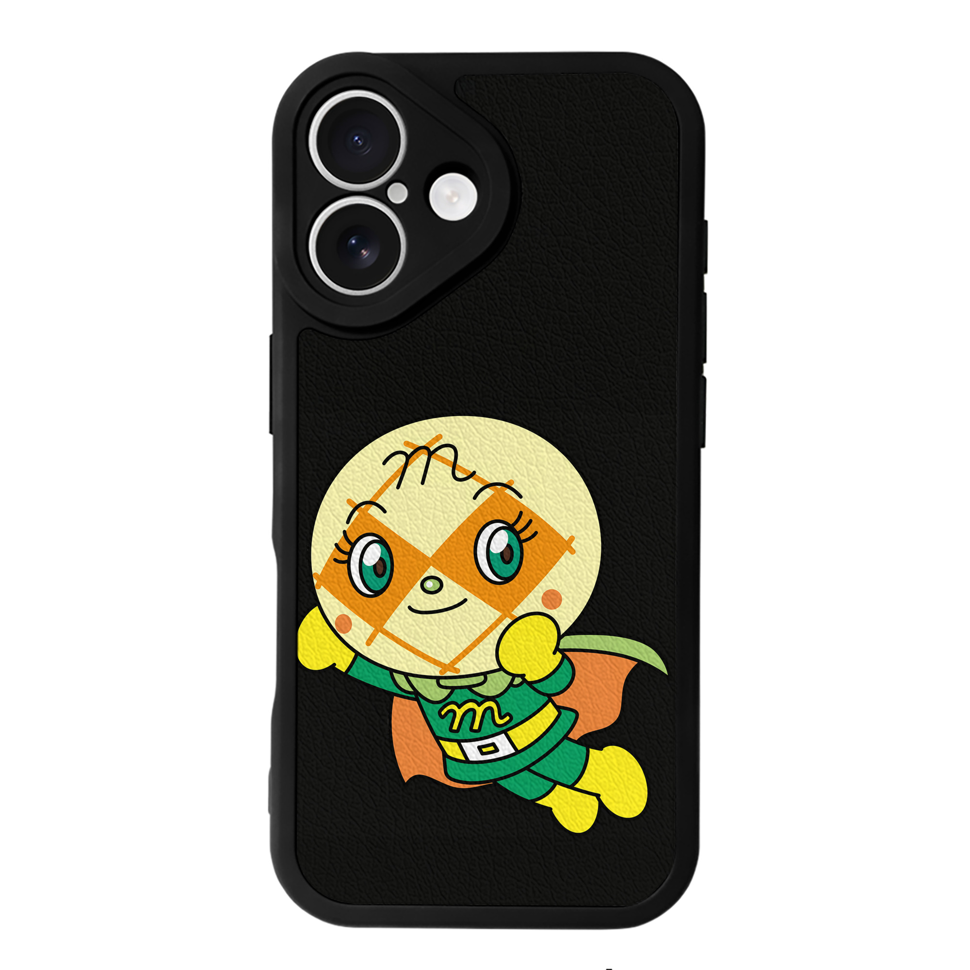（画像用） アンパンマン Anpanman 【iPhone 16シリーズ対応】シリコンスマホケース（レザー調） 材質：シリコン